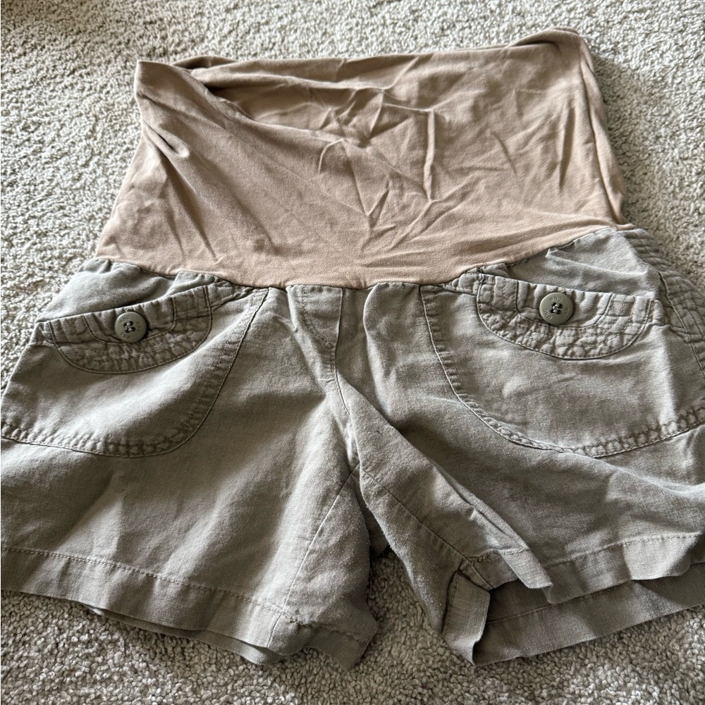 Women's Tan and Gray Shorts